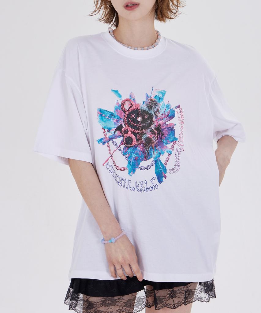 DYSFUNCT Unwanted Bears T-Shirt(White)