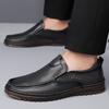 Fashion New Designer Slip-on Men's Dress Loafers Spring Autumn Soft-soled Male Driving Shoes Fashion Solid Color Leather Shoes Male