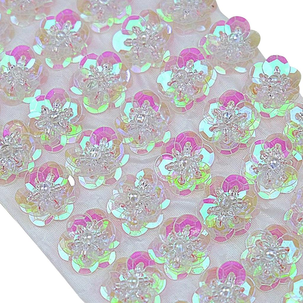 100 יחידות פרחי פאייטים 2 ס"מ תפירה בעבודת יד טלאים גב שטוח עשה זאת בעצמך מלאכות חתונה נעליים תיק