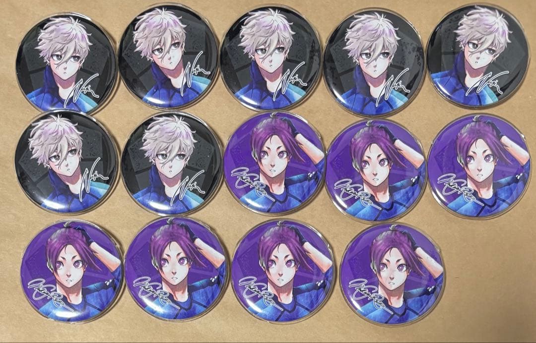 [USED] Blue Lock Nagi Seishiro & Mikage Reo Can Badge - Special Edition Bonus Item
