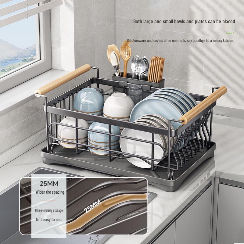 Multifunctional Kitchen Dish Drying & Storage Rack