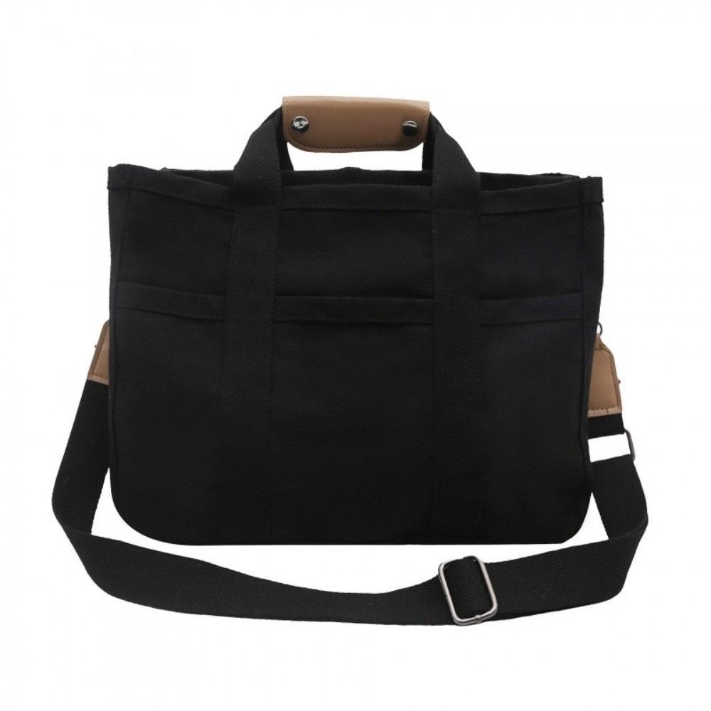 

Многофункциональная сумка для мамы однотонная женская сумка через плечо сумка-тоут холщовая сумка для мамы подгузники чёрный