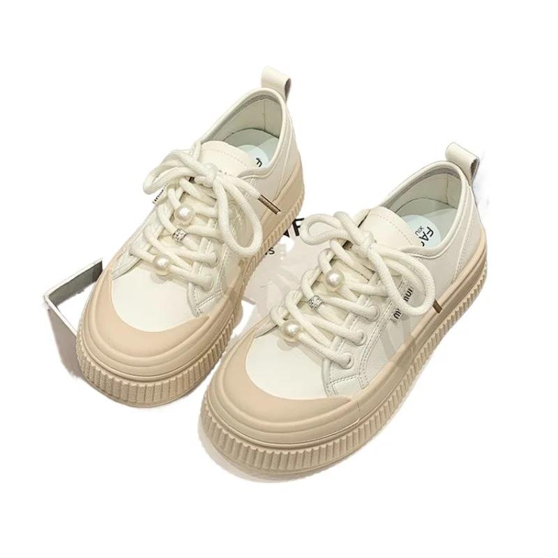 Fashion 2024 New White Sneakers for Women Summer Chunky Platform Women's Designer Shoes Fashion Thick Bottom Pu Sneakers Woman