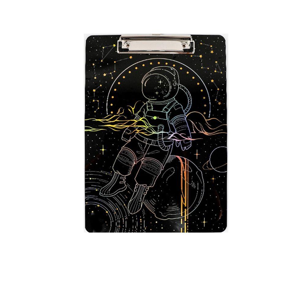 

Серия «Мечтательное звездное небо» с лазерным золочением, папка для документов формата А4 с низкопрофильным золотым зажимом, планшет для записей, акрил