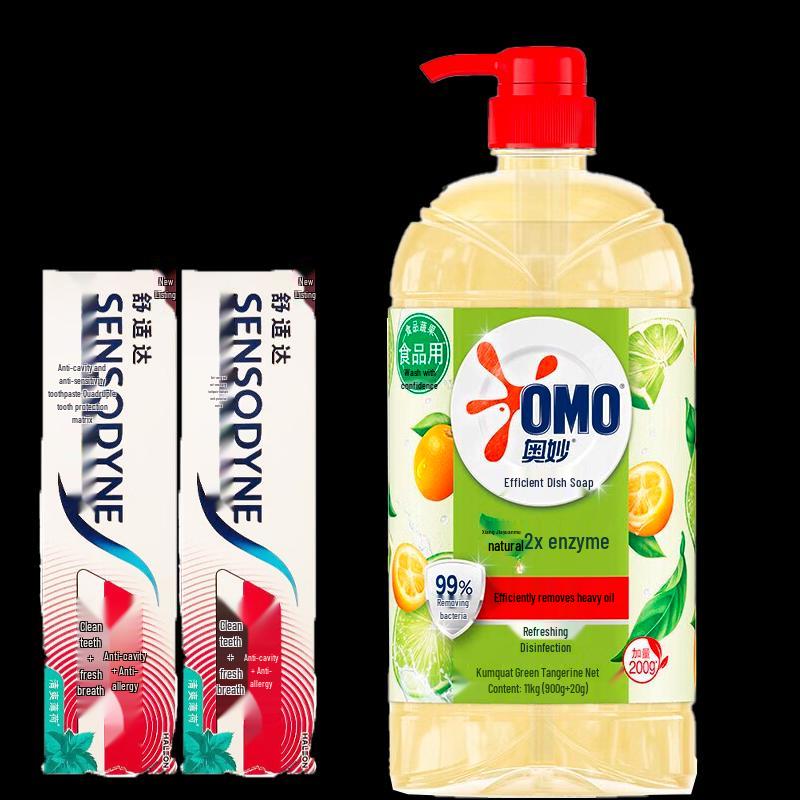 

Sensodyne Mint Toothpaste & Omo Dish Liquid Value Pack