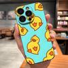 Cute Cartoon Duck Phone Case For IPhone 17 Pro Max 15 Pro 16 14 Plus 12 13 Mini 11 Pro Shockproof Soft Cover