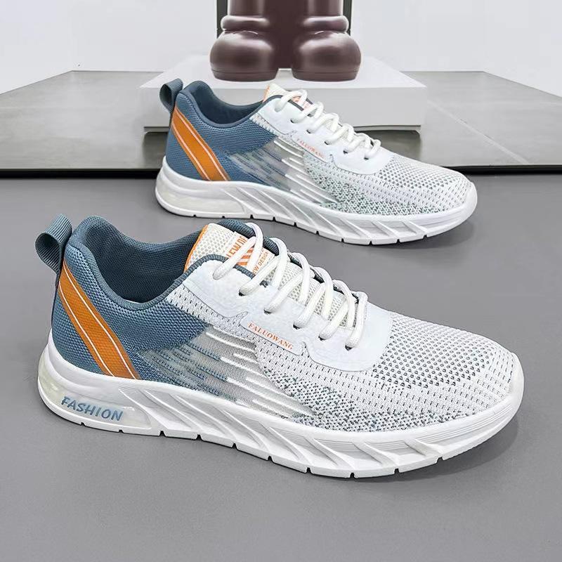 Shoes Men's Summer Breathable Thin Mesh Shoes  New Flying Woven Mesh Sneakers All-match Men's Casual Trendy Shoes