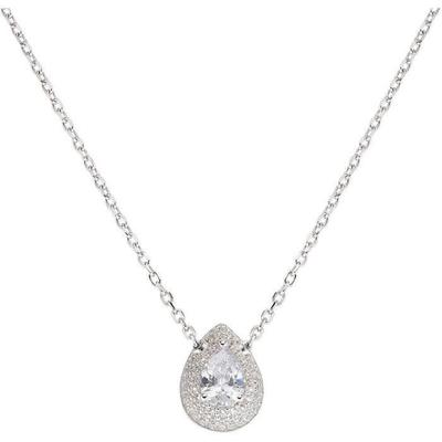 Necklace - AMEN - CLGOBBBZ - 925 Silver - White Zircons - Length 40+5 Cm