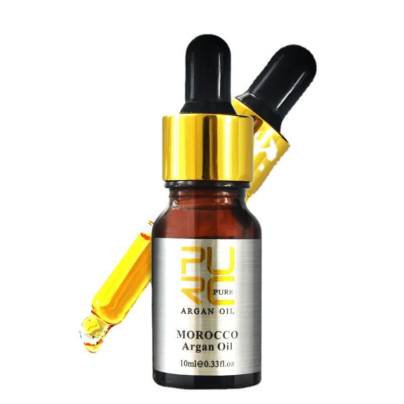PURC Haarmaske plus ätherisches Öl aus Marokko, Forrest Gump Oil, weiche und glänzende Haarspülung, nährendes und reparierendes, flauschiges Set