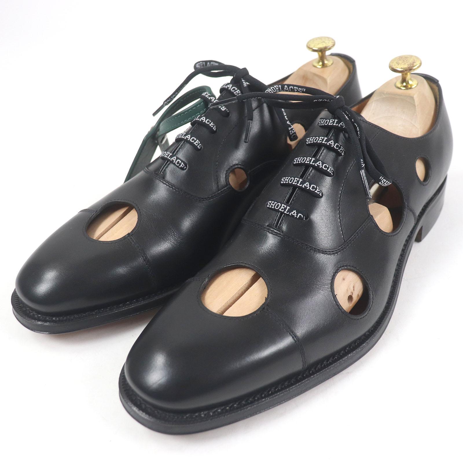 

Pristine Church s Off-White Dress shoes Consulting Meteor black leather mens 9.5 Used