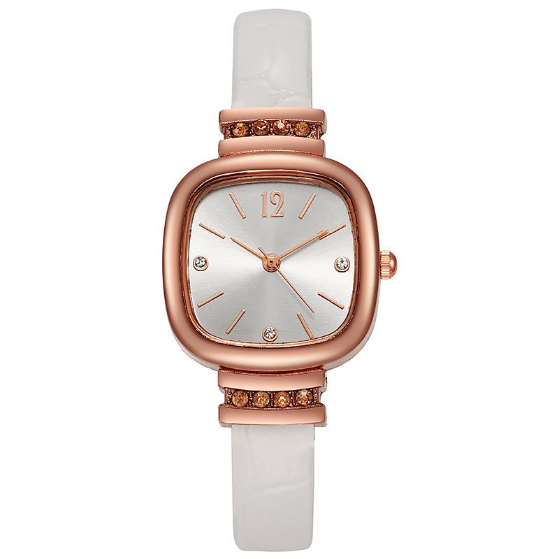 Women Square Brown Quartz Watches Luxury Ladies Leather Strap Simple Wrist Watches for Girls Gift
