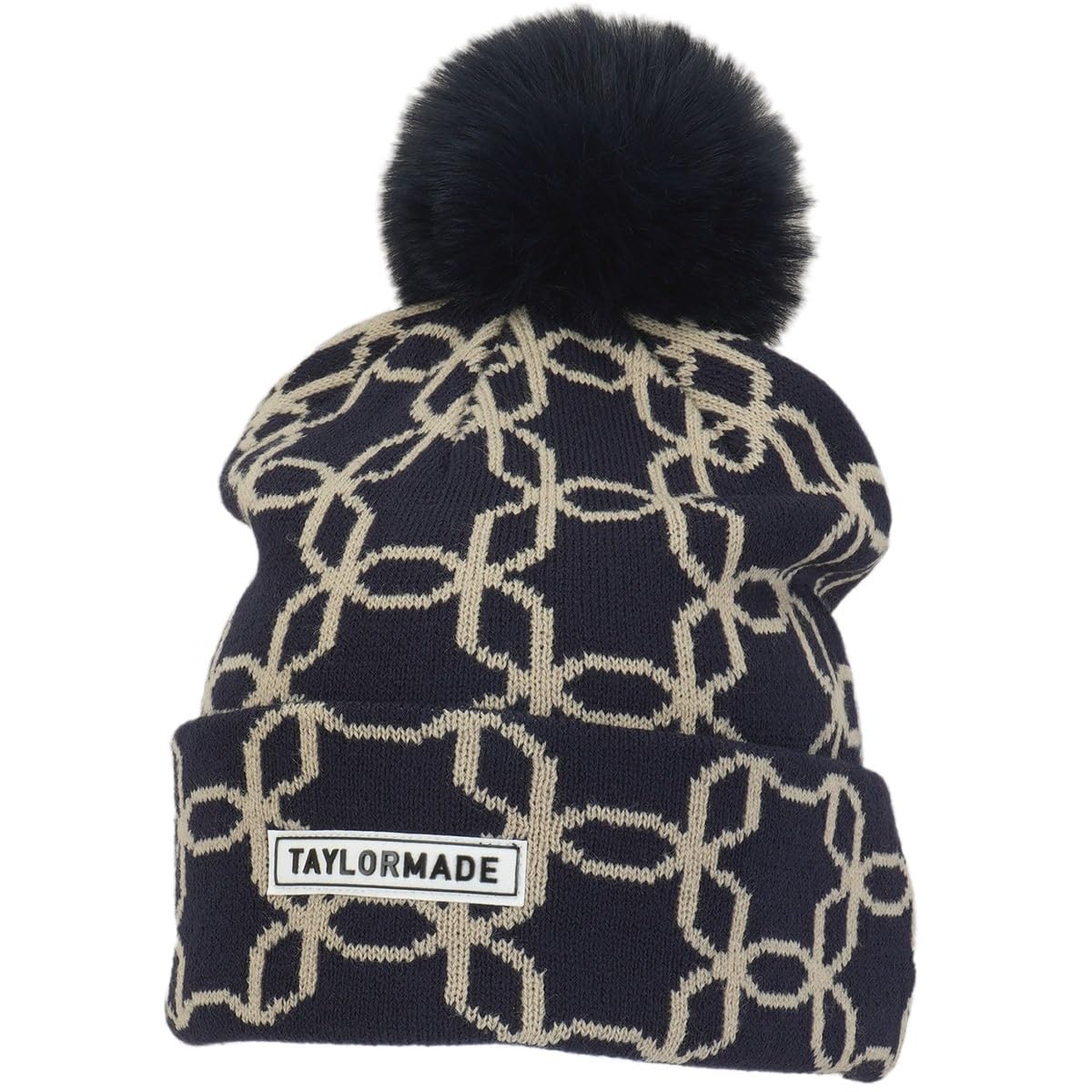 

TaylorMade Double Pom-Pom Knit Cap, Navy, Size 10.5-12.7 inches (55-57cm), Women s, 2024FW UN300