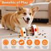 Interactive Dog Treat Dispenser Ball, Rolling Leak Food Puzzle Toy, Slow Feeder For Chew Teeth Health, Durable Pet Toy Suitable For All Breeds