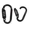 Combination Locking Carabiner Clip Hook,Password Resettable Keyless Padlock Key Chain Buckle,Backpack Outdoor,Travel Padlocks
