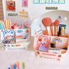 Desktop Creative Fashion Cute Girl Heart Multi Functional Large Capacity Stationery Storage Box