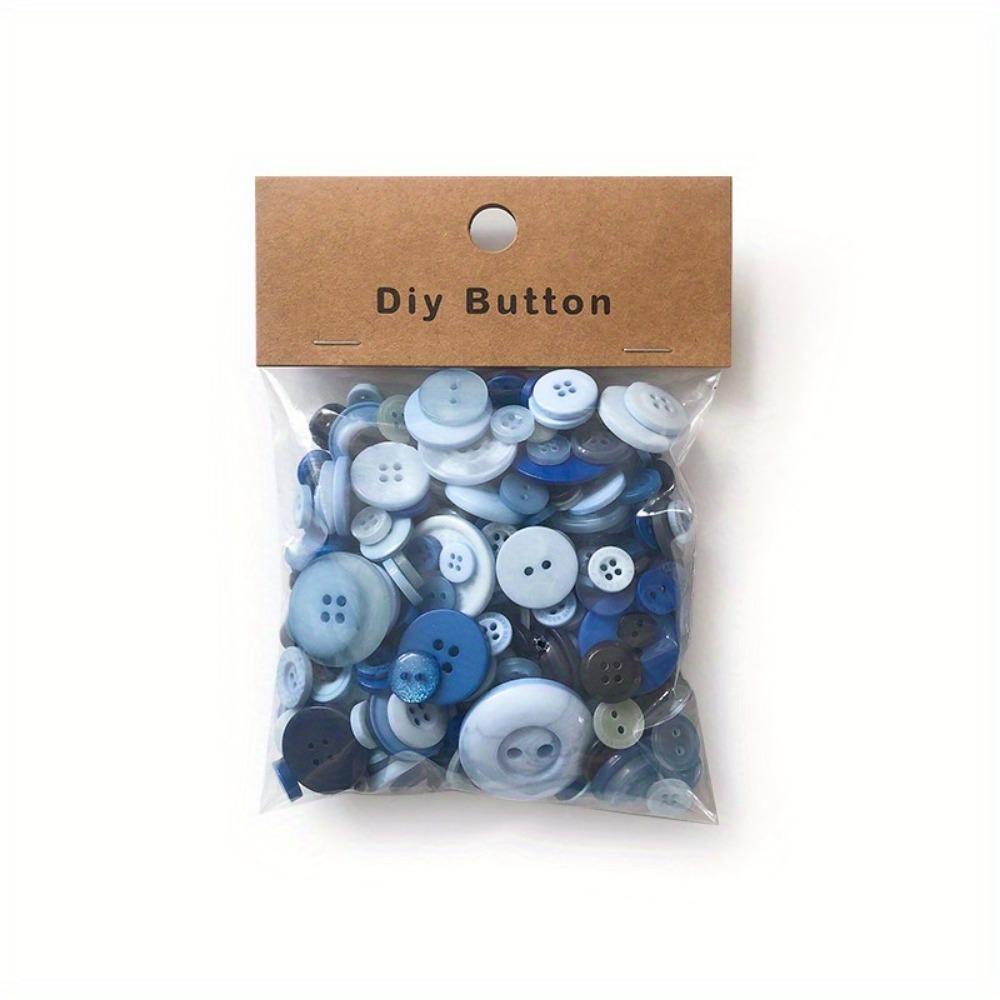 1Box Mixed Size & Color Resin Buttons for Sewing, Scrapbooking, DIY Crafts - Assorted Styles, Durable & Lightweight for Clothing