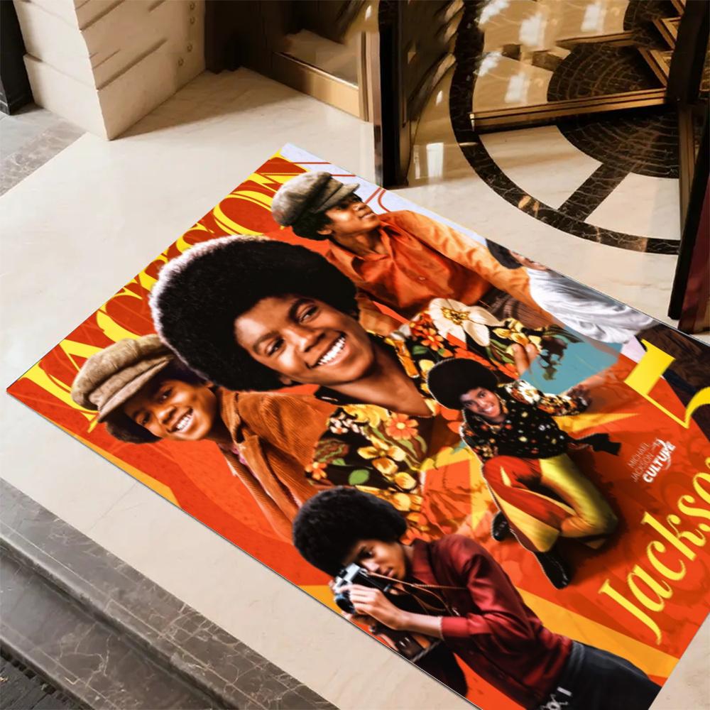 Michael Jackson Pop Art Portrait Floor Rug Office Rug Suitable For Foyer Decorate Room Kitchen Game Room Antislip Carpet Anime Office Decor