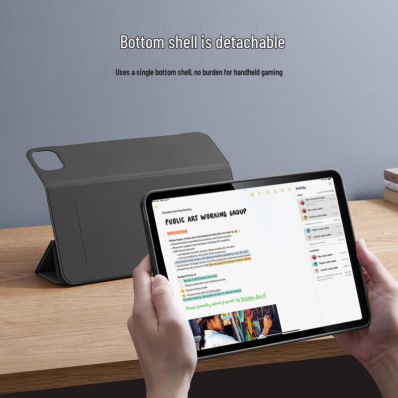 ESR Magnetic Folio and Detachable Cases for iPad - 1 Piece