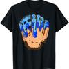 Camiseta Drip de Casquinha de Sorvete Luva de Beisebol