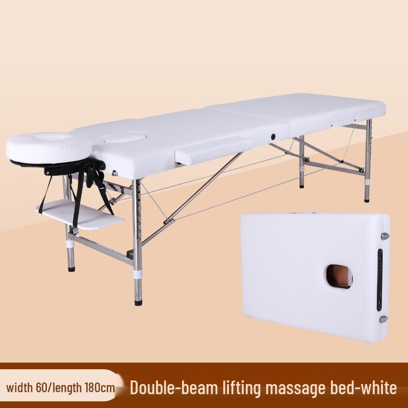 Adjustable Folding Massage Bed with Thickened Sponge for Beauty & Physiotherapy