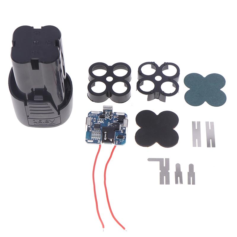 1 Conjunto Ferramenta Elétrica 18650 Caixa de Lítio Pacote de Circuito Carcaça Estojo Suporte Furadeira Manual Alimentação Placa de Proteção de Bateria Li-ion