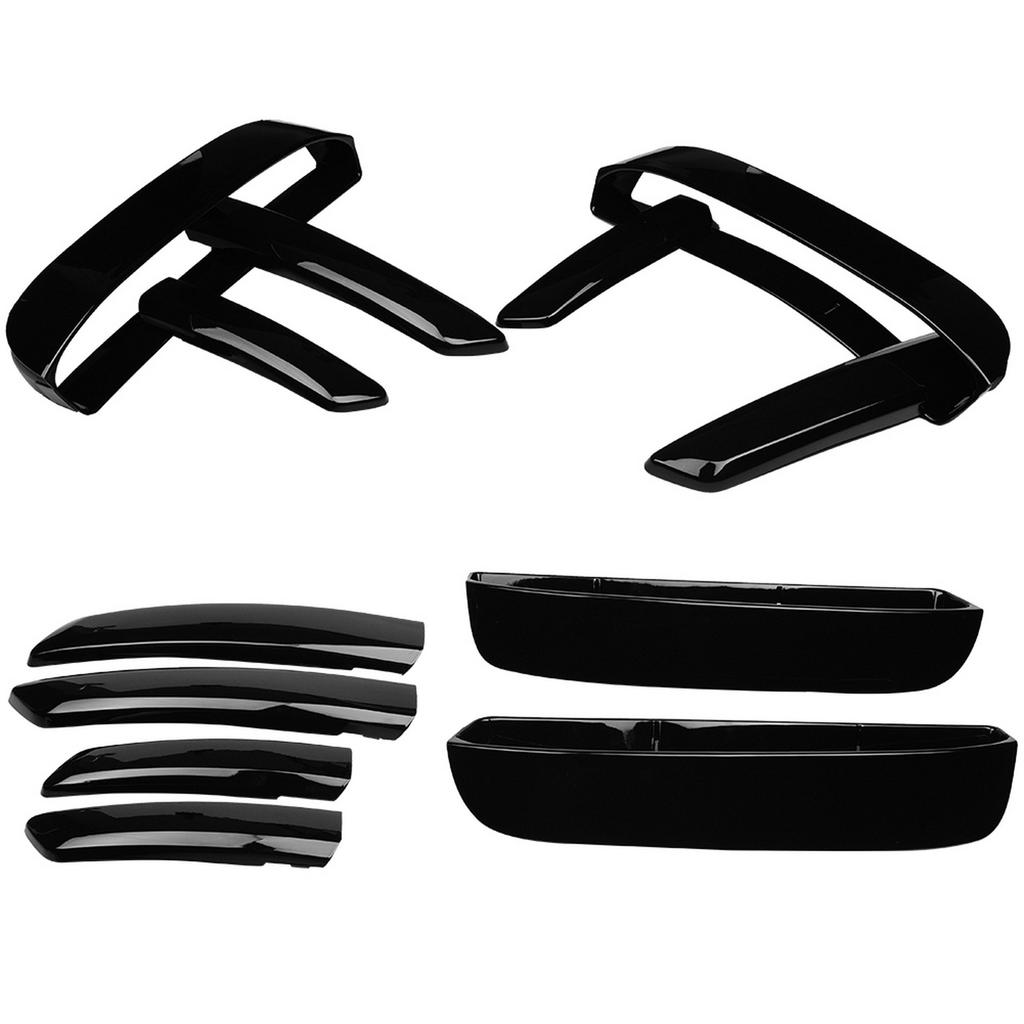 6Pcs Black ABS Plastic Front Fog Lamp Cover Trim for Discovery 5 2017‑2018