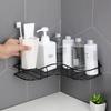 Bathroom Shelf Shower Wall Mount Shampoo Storage Holder With Suction Cup No Drilling Kitchen Storage Bathroom Accessories