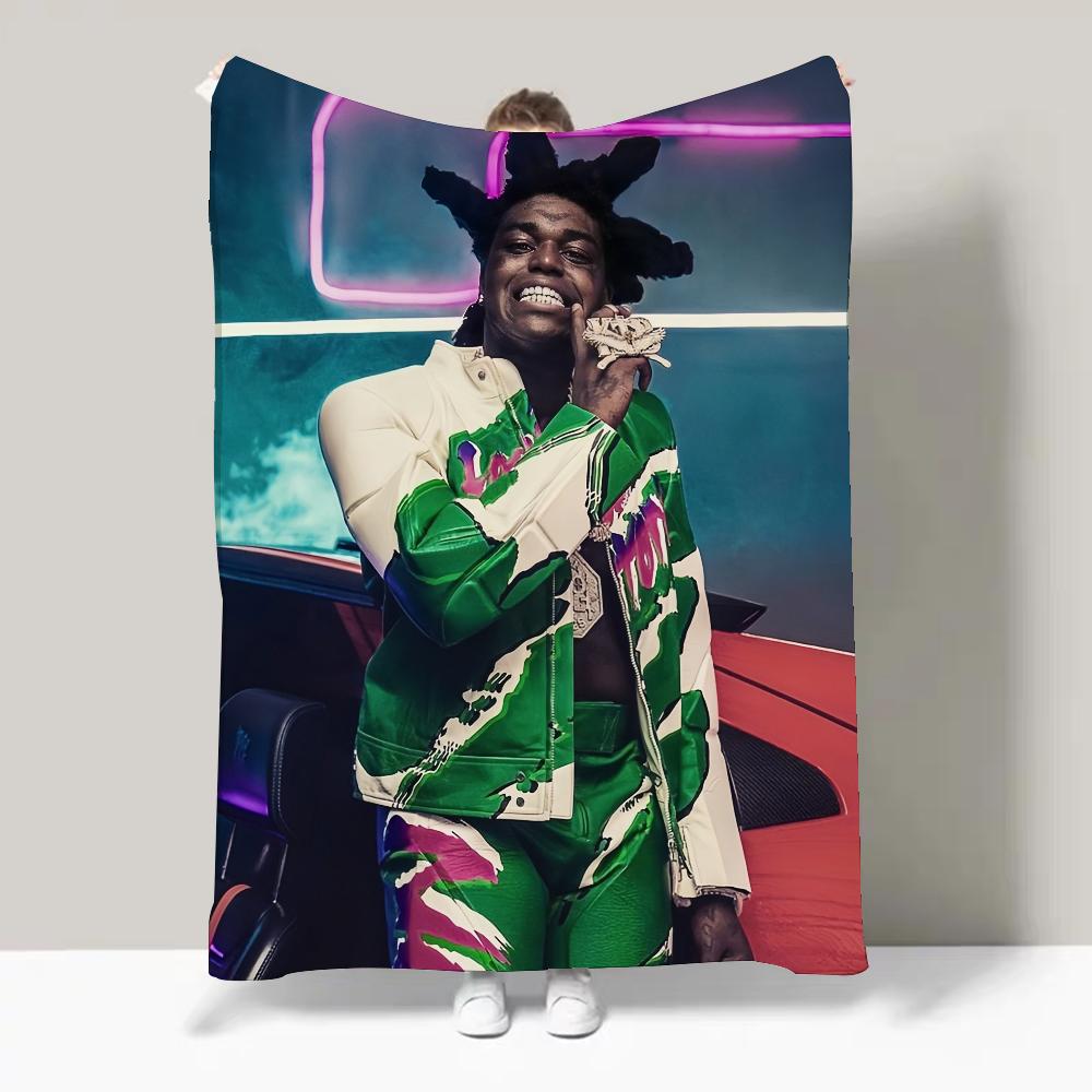 Рэпер K Kodak Black Trill Bill Плед Идеальный Подарок Для Дивана Офиса Кровати Самолета Путешествий Сна Чтения Отдыха Кемпинга 75x90cm