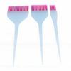 3pcs Hair Dye Brush Long Handle DIY Multiple Sizes Precise Application Compact Tint Brushes for Hair Coloring Glitter Blue Dot
