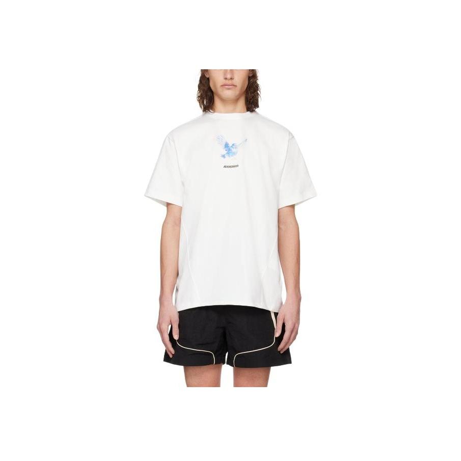 Ader Error T-Shirt Off White Herren Tops Creme BN01SSTS0113OW