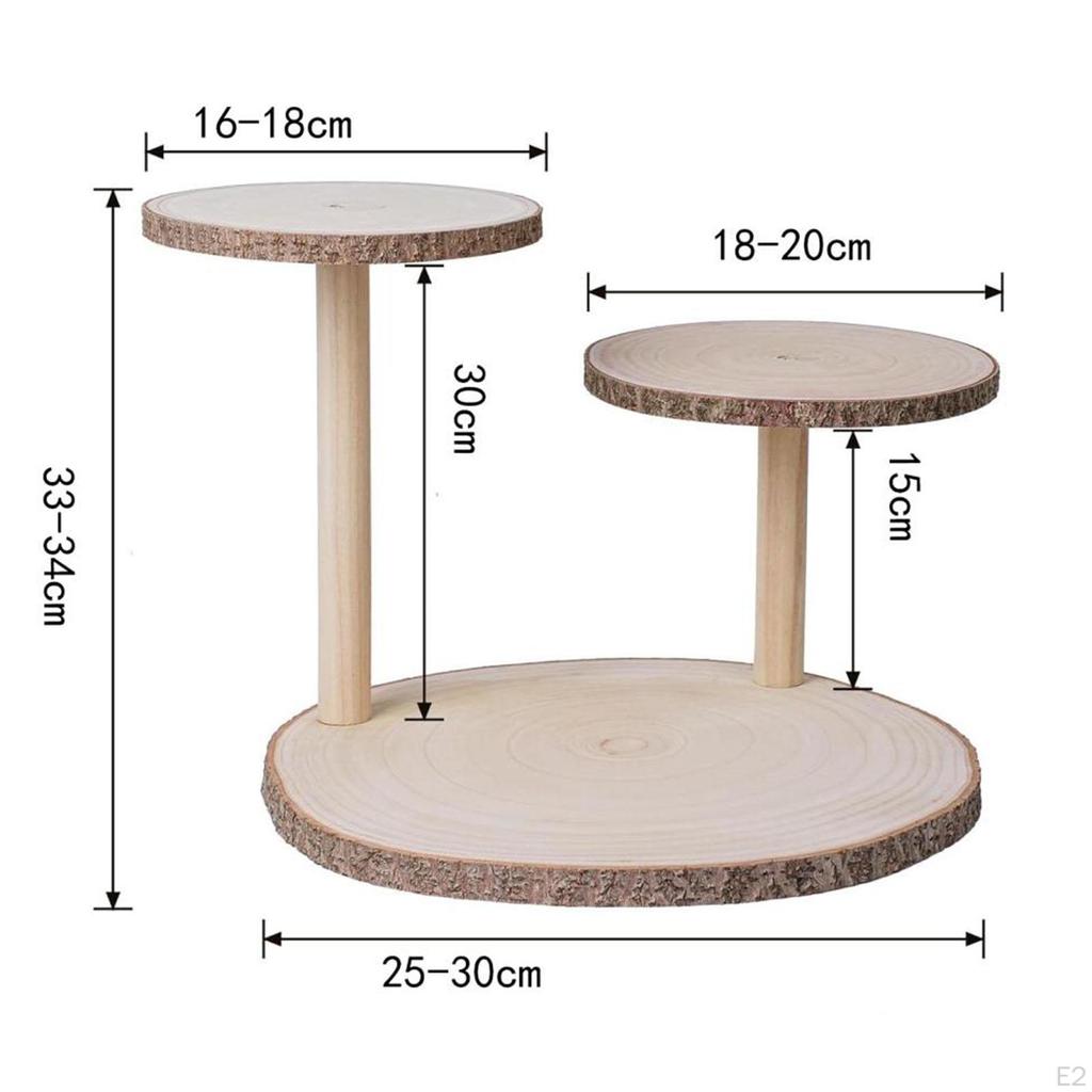 Elegant Wooden Dessert Display Stand