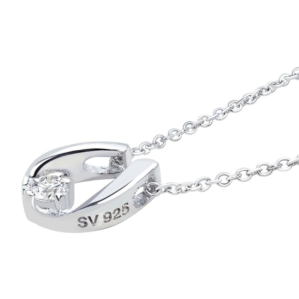 Lala Christie Horseshoe Necklace Women's [WHITE Label] p13970-w