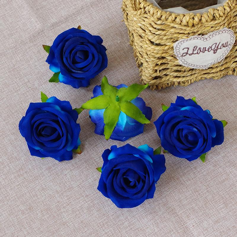 5/10pcs 7cm Artificial Rose Flowers Head For Wedding Home Decoration Fake Flowers Rose Head DIY Wreath Supplies