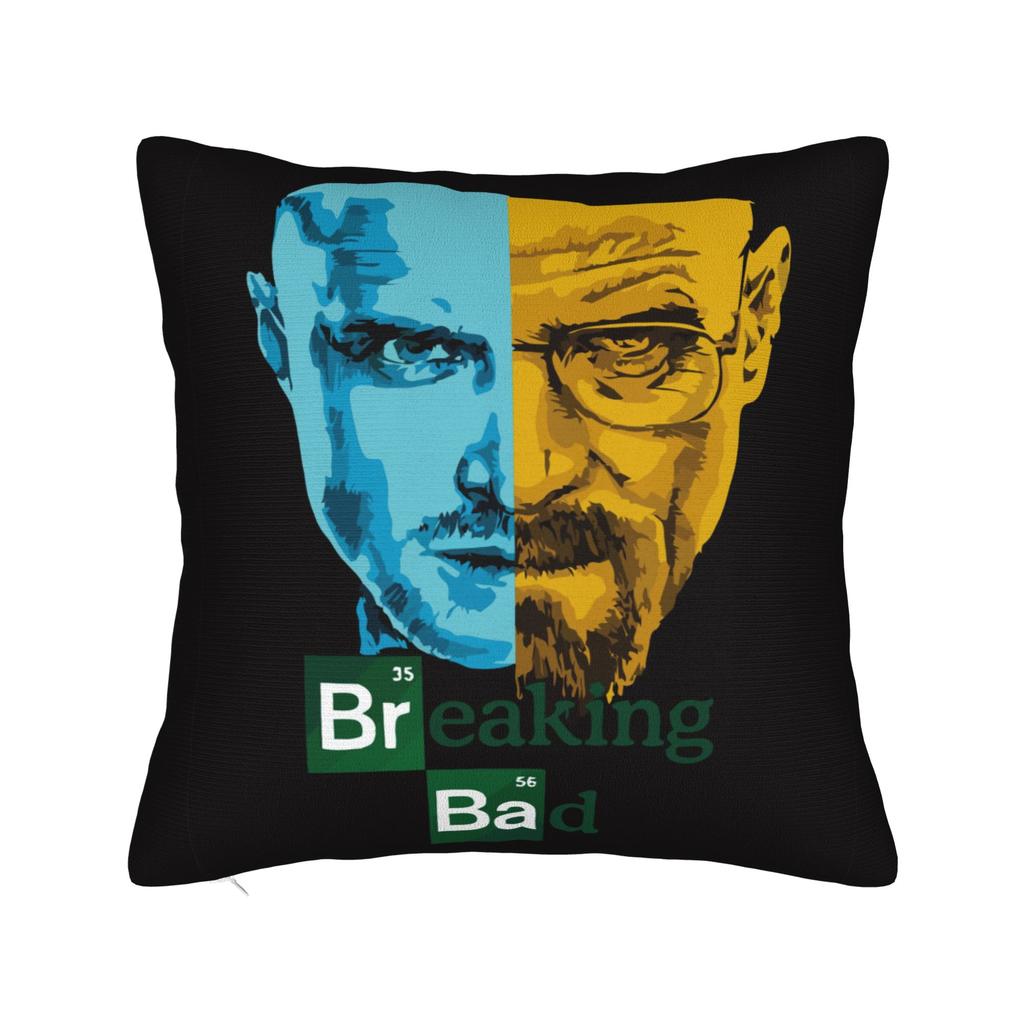 Breaking Bad Walter White Poster Square Pillowcases Polyester Seat Game Cushion Case Cool Decorative Throw Pillow Case 40*40