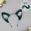 Animal Cosplay Costumes Cats Ears Foxes Tail Plush Fuzzy Animal Ears Hairhoop Foxes Tail Halloween Dress Up Party Props