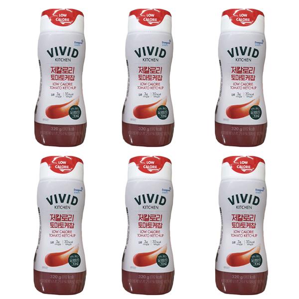 Vivid Kitchen Low Calorie Tomato Ketchup 320g x 6 Packs One thing