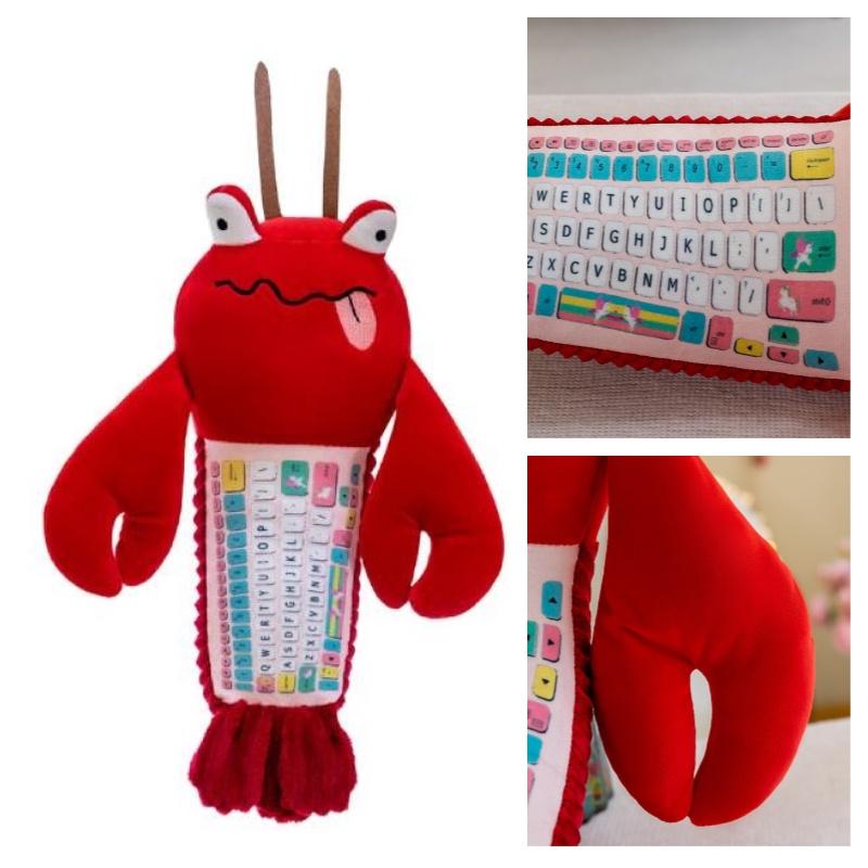 Keyboard Warrior Plüschtier Roter Hummer Stofftier Für Kinder Und Erwachsene