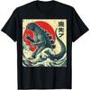 BaruToW Japanese Kaiju Monster Waves Retro Ukiyo Art Women Men Kids T-Shirt