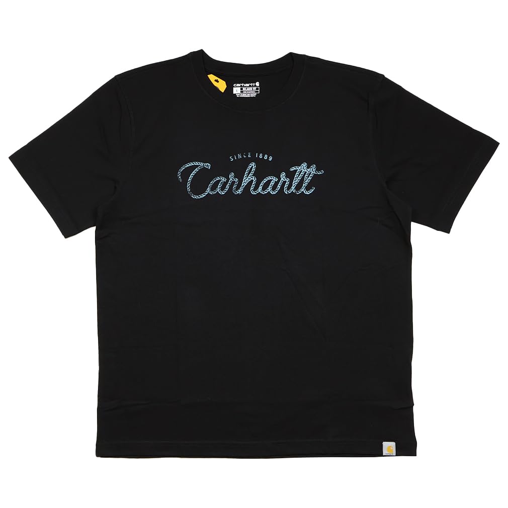 Carhartt Short Sleeve Size Usa004 Men's T-Shirt, XL, Black, [Used]