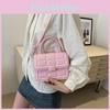 Modern Street Style Small Square Crossbody Bag For Women With Comfortable Single Strap And Unique Aesthetic In Black Beige And Pink