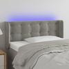 VidaXL LED Headboard Bedroom Furniture Single Bed Accessory Headboard Interior Light Grey 3123700