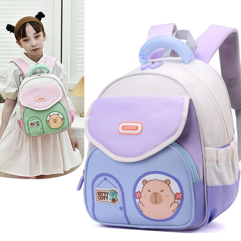 Tornister kreskówkowy torba dziecięca nowy klasa pierwsza kapibara plecak z grzbietem