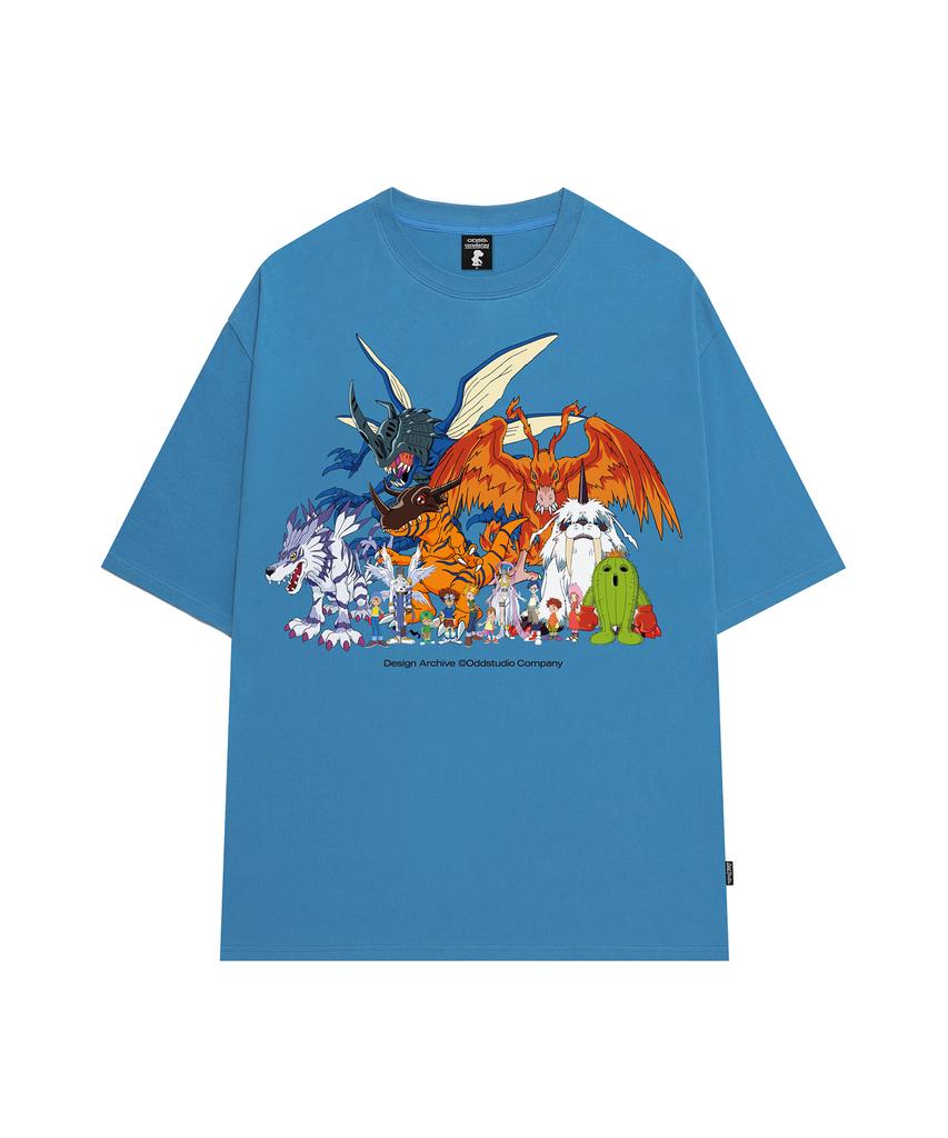 ODDSTUDIO [Digimon Adventure] Digidestined Overfit T-Shirt - 3 Colors