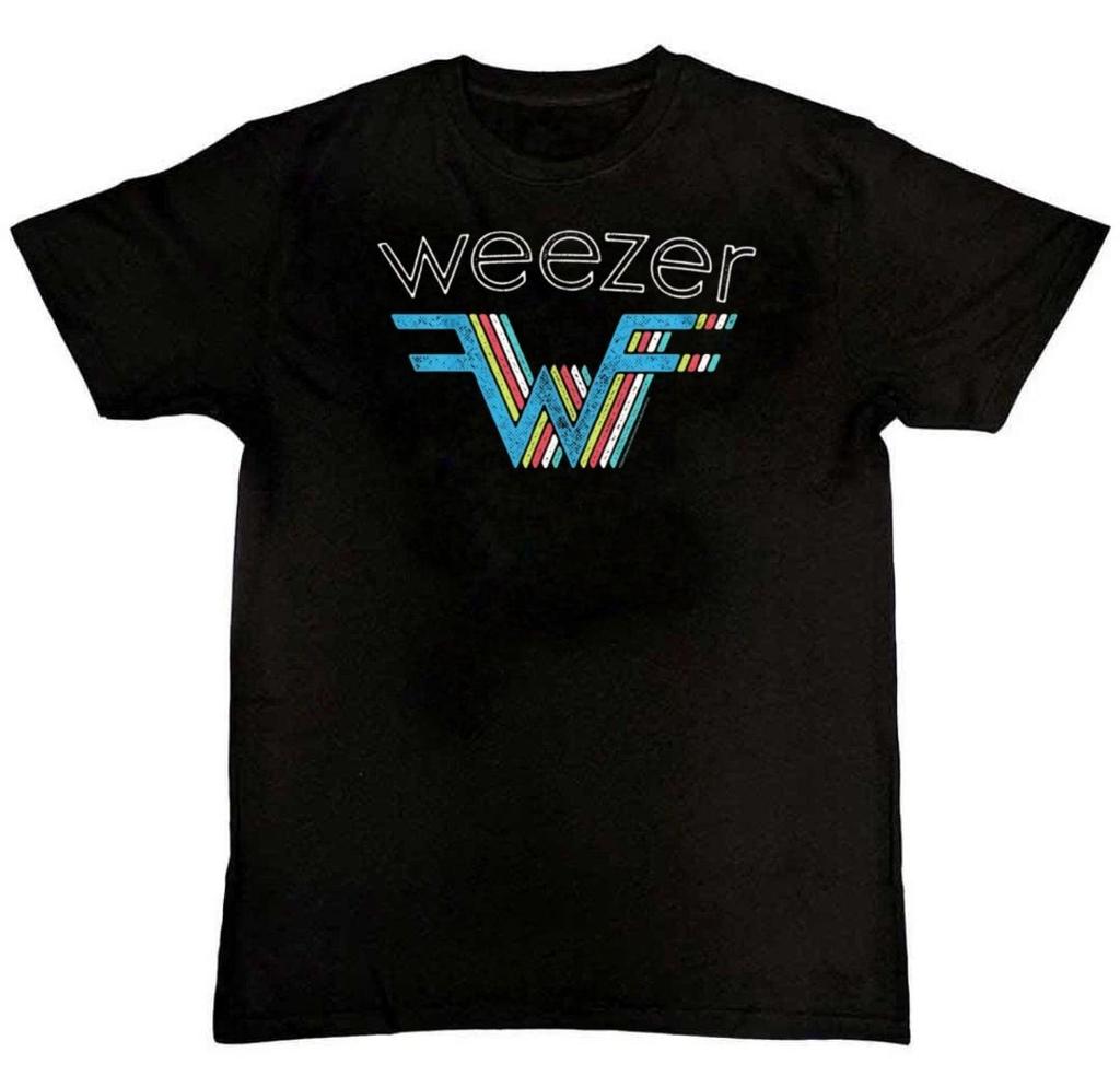 Weezer 3D Rainbow Logo Graphic Print Mens T-Shirt