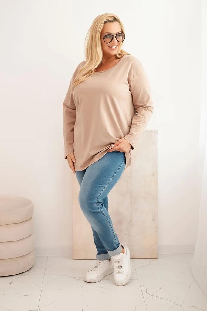 Bluzka Damska Plus Size Z Dekoltem W Łódkę Fango 4Xl/5Xl