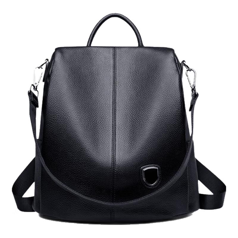 Juer Women's Genuine Leather Backpack