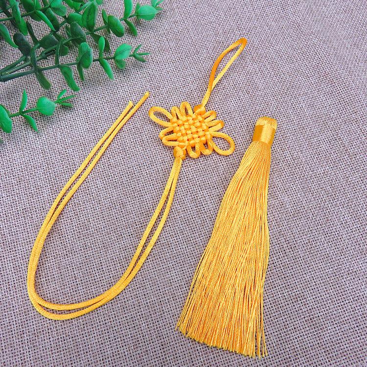 Chinese Knot Car Pendant - Handmade Tassel Accessory (Pack of 6)