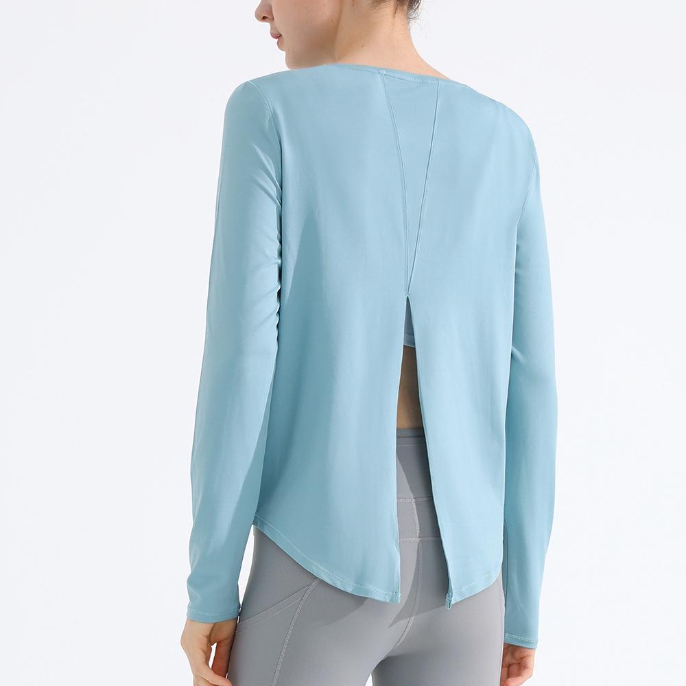 Spring/Summer Women's Quick-Dry Yoga Long Sleeve Cloud-Feel Top