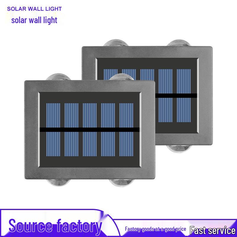 Waterproof Solar Wall Lamp: Up/Down Lighting for Garden, Courtyard, and Villa Decoration