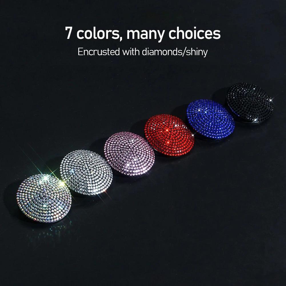 Aprindere mașină Onekey Start Stop Buton comutator Buton Capac de protecție Decorare auto Interior Stras Accesorii motor